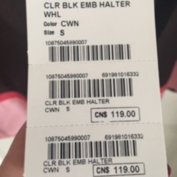 🆕  BEBE Pink + Brown halter top - Picture 5 of 5